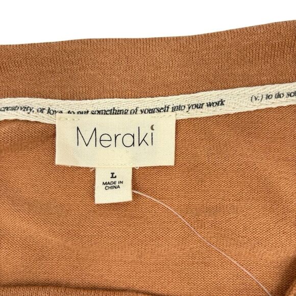 Meraki Shoulder Cardigan and Tank Top Two Piece Set Size L NWT - Picture 7 of 13